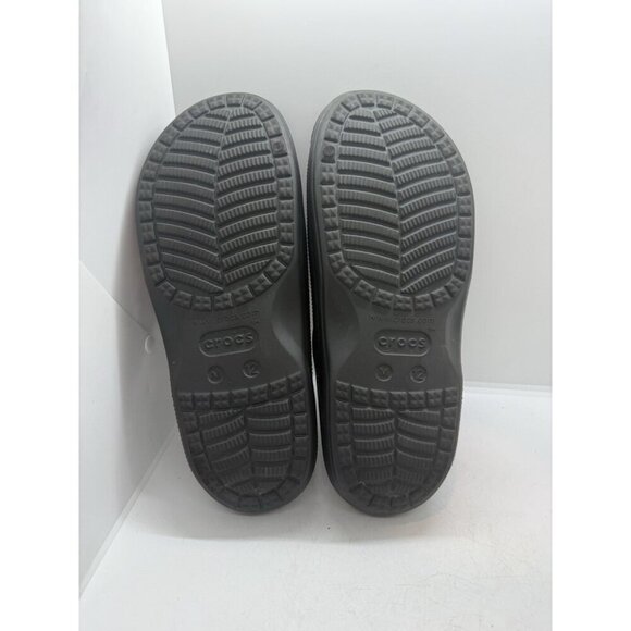 Crocs Baya Slide Sandal Black Double Strap 207627 Unisex Men's 12 Slip On Shoes - Picture 6 of 8